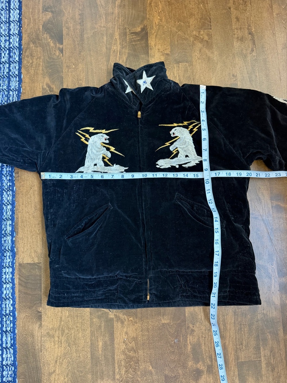 Vintage 1950s Alaska the last frontier reversible velour embroidered jacket - Picture 14 of 15